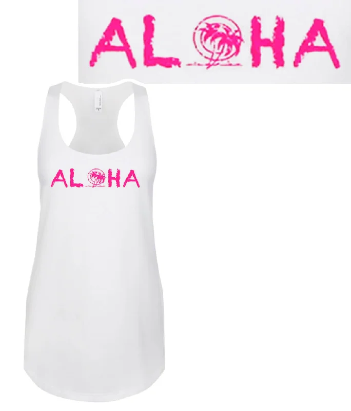 Maui - White Or Green Next Level Women's Racerback Tank Top