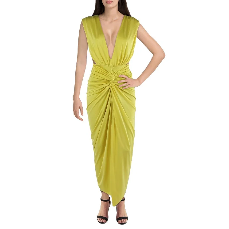 Baobab Womens Twist Front Open Back Cocktail And Party Dress