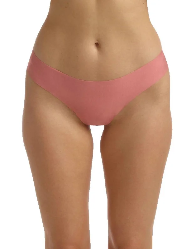 Butter Mid-Rise Thong Panty In Sunset