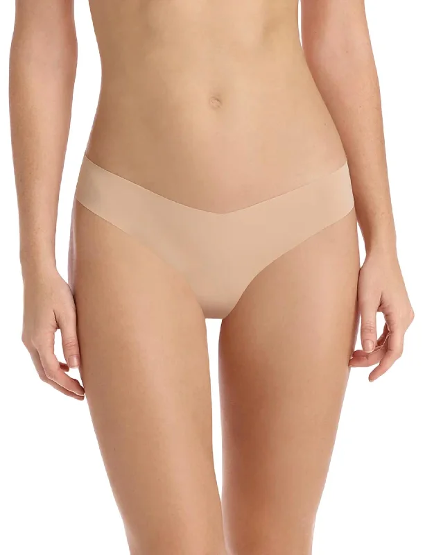 Cotton Thong Panty In Beige