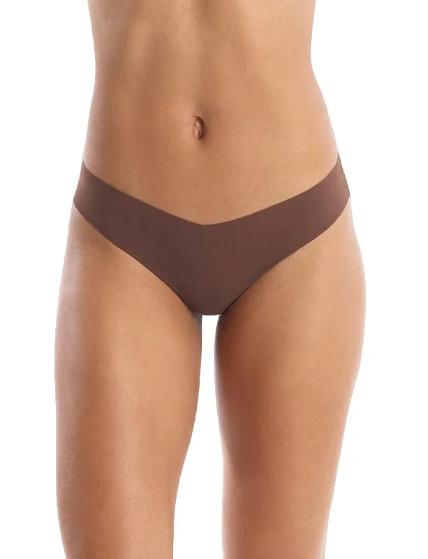 Low Rise Thong Panty In Mocha