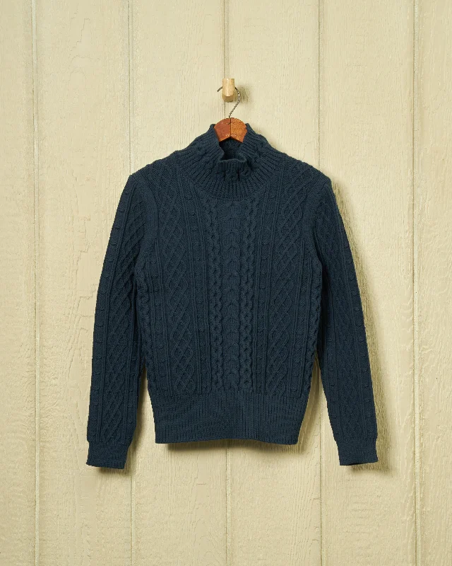 Stowe Turtleneck Sweater in Navy