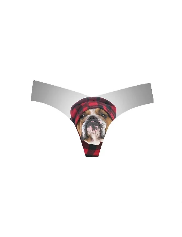 Women's Photo-Op Thong Panty In Photo-Op Chilly Pup