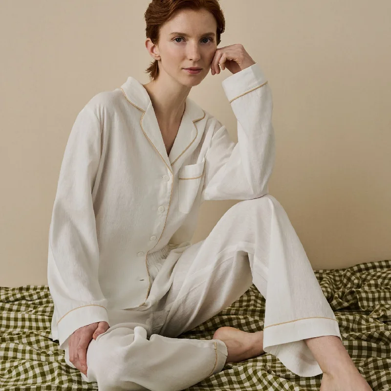 Pearl Linen Pajama Set