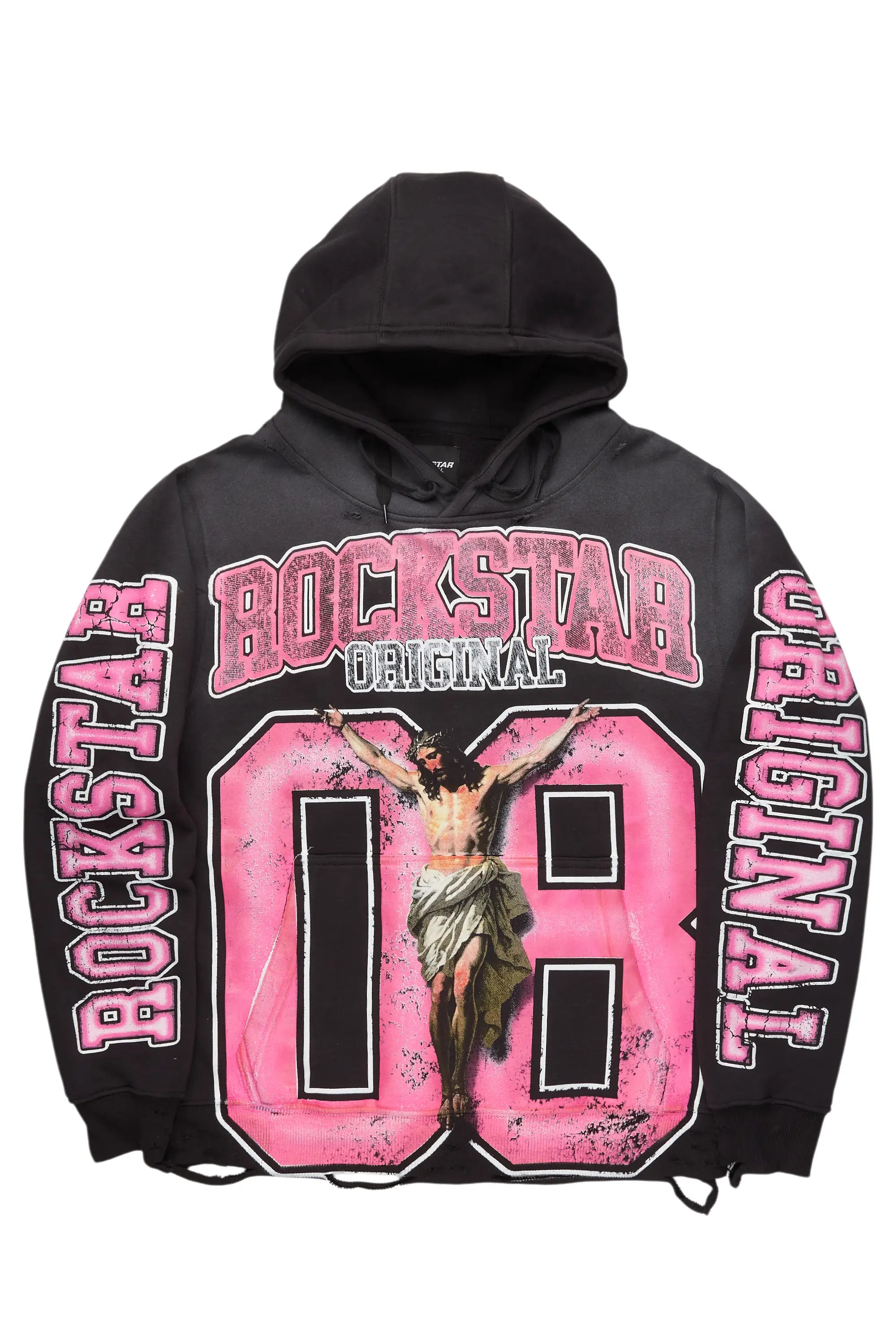 Tariqa Black Oversized Hoodie